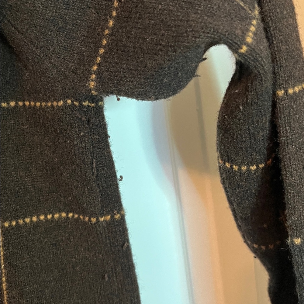 Sarah Spencer 100% Lambs Wool Button‎ Up Sweater Pockets Brown Size 1X - Picture 7 of 7